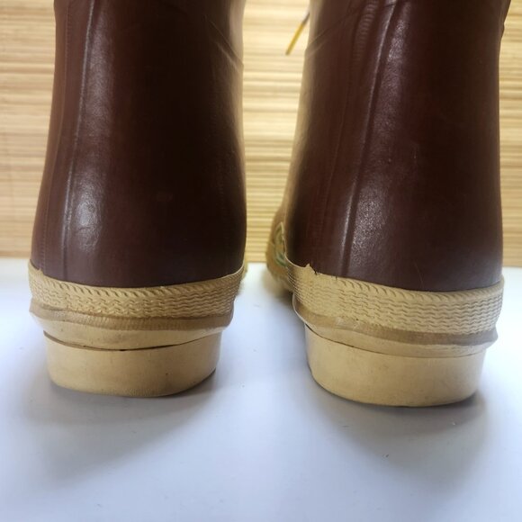 Vintage Miner Rubber Boots Hunting Boots Men's 8 Lace up Steel Arch - Picture 8 of 16